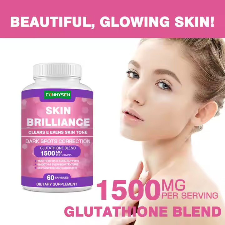 Huid Brilliance Capsules Voor Whitening Ondersteuning Donkere vlekken Huidverzorging Supplement 60 capsules