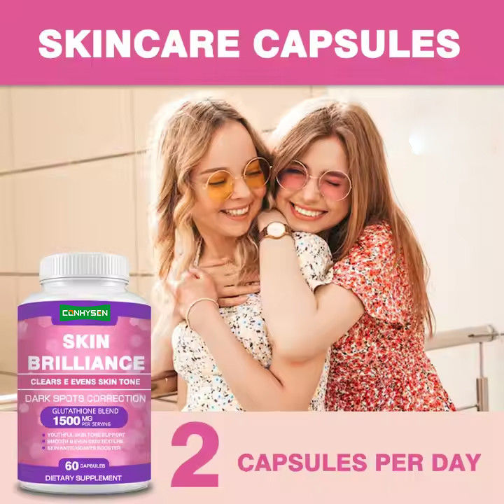 Huid Brilliance Capsules Voor Whitening Ondersteuning Donkere vlekken Huidverzorging Supplement 60 capsules