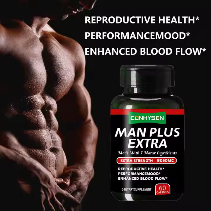 Private Label Man Plus Extra Capsules Steunen Reproductieve Gezondheid Man Verbetering