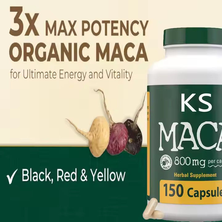 Maca wortel capsules energie immuunsupport man energie organische mannelijke versterking pillen