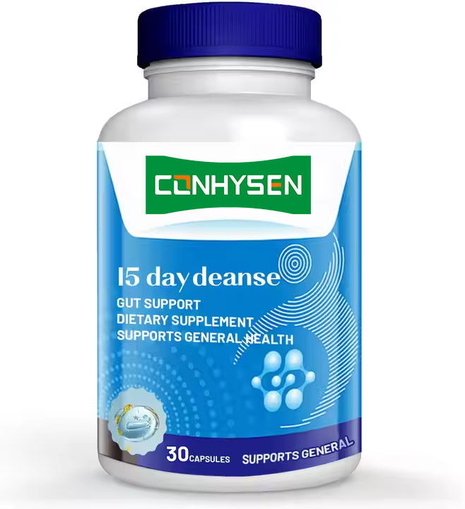 Private label 15 dagen darmreiniging capsules voor spijsverteringsgezondheid en darmgezondheid lichaam afslanken