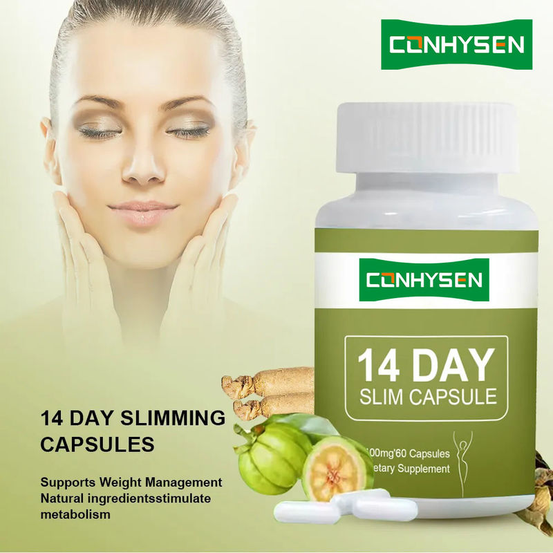 Privélabel 14 dagen afslanking capsules Detox Fast platte buik met Garcinia Cambogia pillen