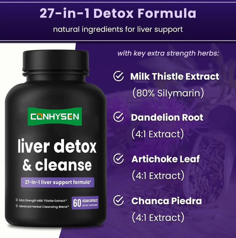 Milk Thistle Seed Extract Afslankingscapsules Lever Detox En Reiniging Capsules Custom Flavor