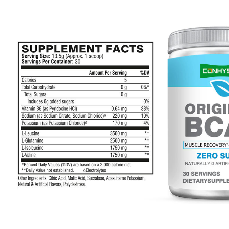 BCAA poeder snoep smaak voor post-workout spierherstel Vitamine B6 drankpoeder