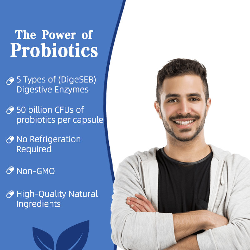 Premium Custom Detox Probiotica Capsules Verbetert Energie Niveaus Geformuleerd Voor Vrouwen En Mannen