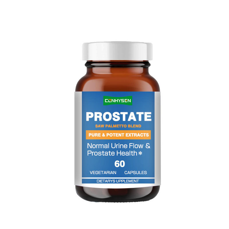 Aangepaste Label Prostaat Capsules Zaagpalm Supplement Verbetert Prostaatgezondheid Geformuleerd Voor Mannen