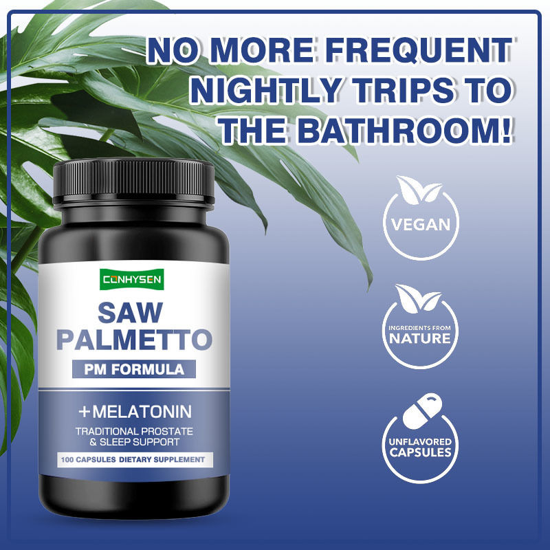 OEM/ODM Zaagpalm Vegan Supplement Zaagpalm Capsules voor Vermindering van Frequent Urineren