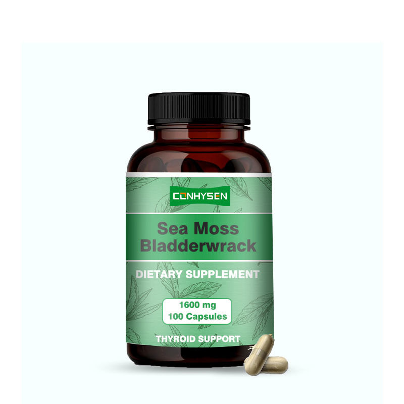 Hoogwaardige zee-moes capsules met blaaswrack voor het genieten van de algehele ondersteuning zee-moes supplement
