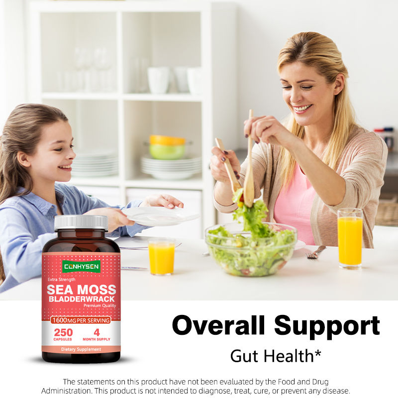 Groothandel Custom Extra Strength Sea Moss capsules voor algemene ondersteuning voedingssupplement