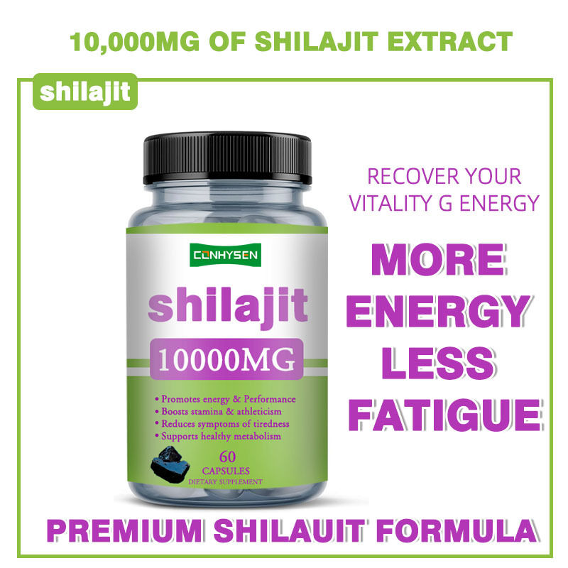 Private Labels 1000mg Pure Shilajit Capsules Gezondheidszorg Capsules Bevordert Energie en Prestaties