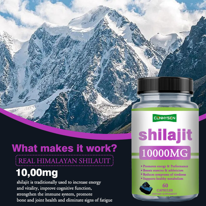 Private Labels 1000mg Pure Shilajit Capsules Gezondheidszorg Capsules Bevordert Energie en Prestaties