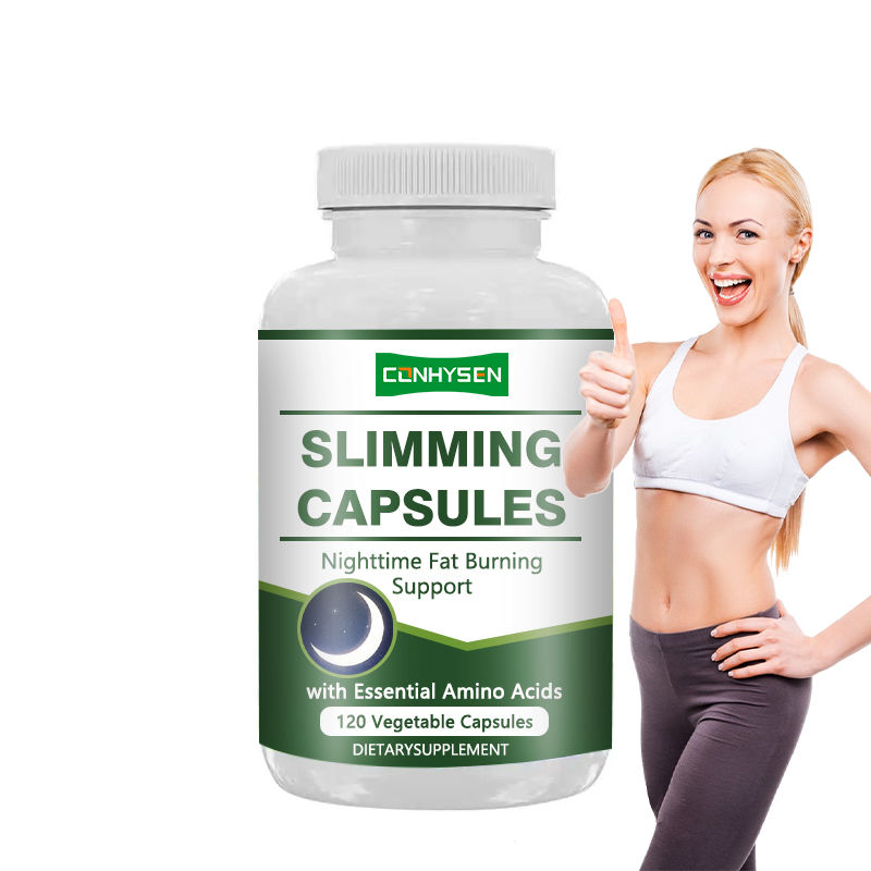Premium aangepaste afslanking capsules voor nacht tijd vetverbranding ondersteuning met essentiële aminozuren