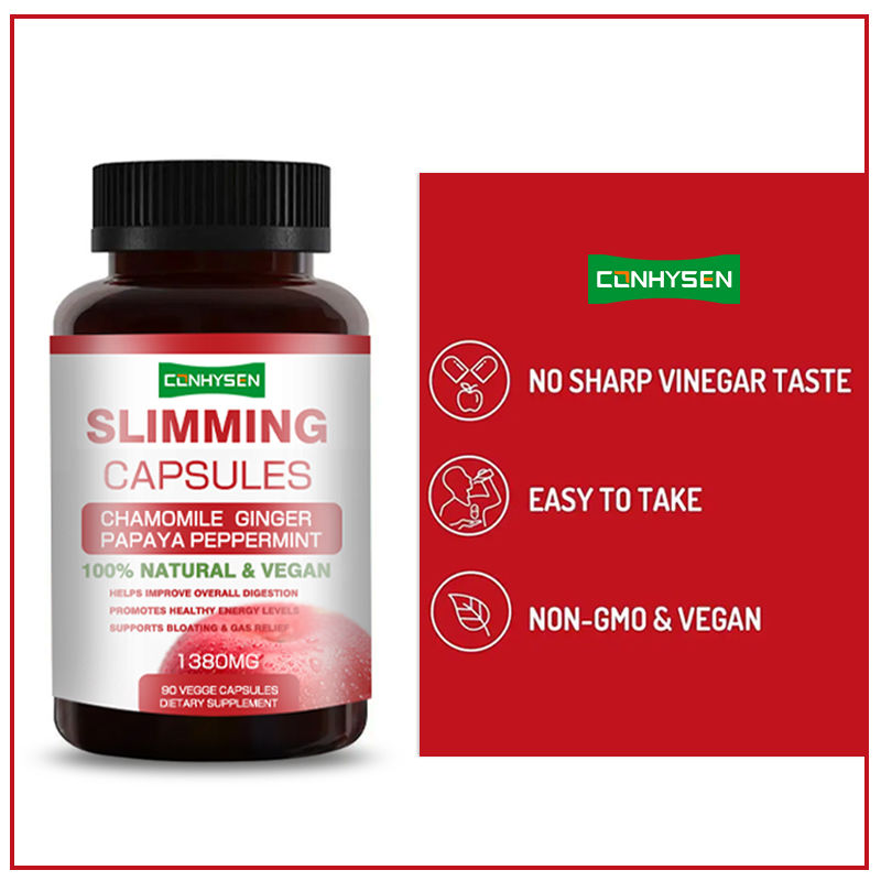 Fabriek direct 100% vegan slimming capsules met kamille gember helpt verbeteren van de algehele spijsvertering