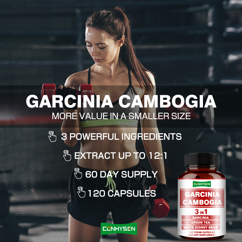 Hoogwaardige Garcinia Cambogia capsules 3-in-1 afslanking supplement ondersteunt lichaamsbalans