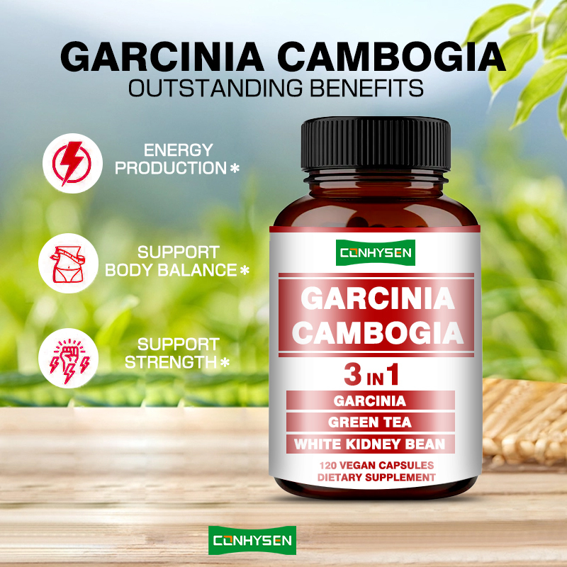 Hoogwaardige Garcinia Cambogia capsules 3-in-1 afslanking supplement ondersteunt lichaamsbalans