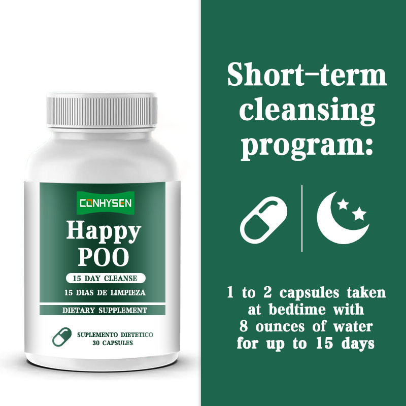 15 Dagen Reiniging Happy Poep Capsules Vermindert Opgeblazen Gevoel en Verstopping Afslankproducten