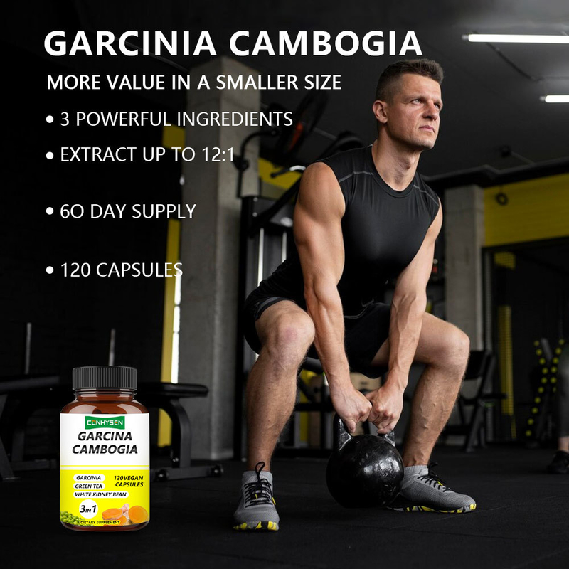 Fabriekslevering Garcinia Cambogia capsules 3-in-1 Premium ingrediënten verhogen de energieproductie