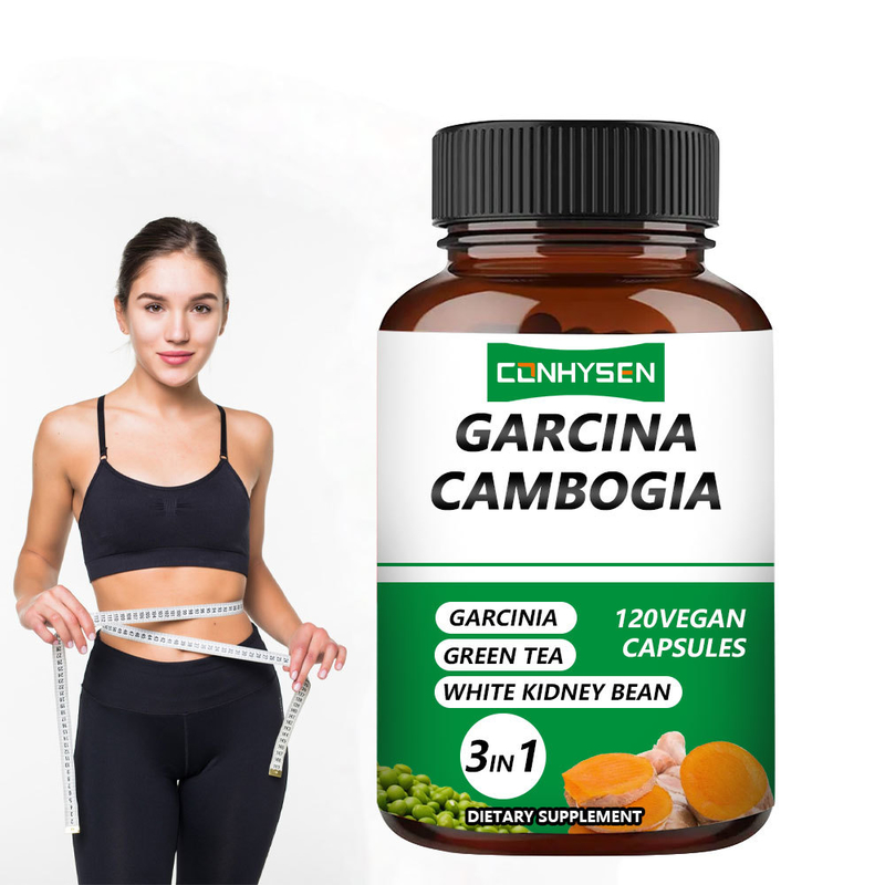 Maatwerk 3-in-1 Garcinia Cambogia Capsules Ondersteunen Kracht Met Witte Kidneyboon