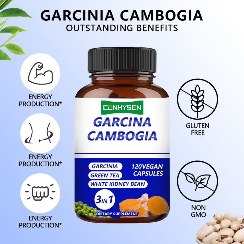 Garcinia Cambogia capsules verhogen de energiekracht 3-in-1 gezondheidszorgproducten