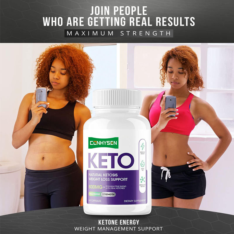 Groothandel Aangepaste Keto Capsules Ondersteunen Gewichtsbeheersing voor Volwassenen Keto Supplement Pillen