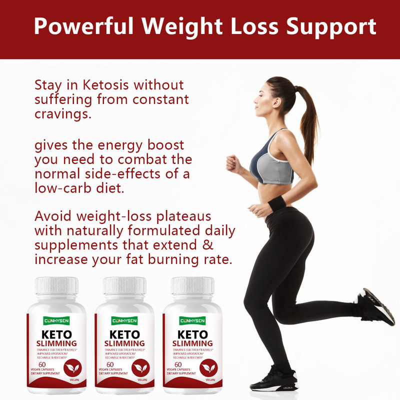 Keto Capsules voor Gewichtbeheersing Bhb Ketonen Vetverbrander voor Vrouwen Afslankcapsule