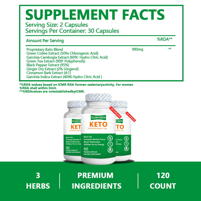 Fabrieksvoorziening maakt gebruik van vet voor energie KETO capsules Natuurlijke veilige gewichtsverlies capsule
