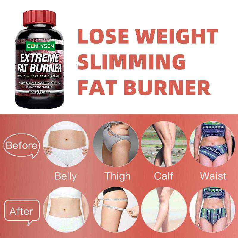 Extreme Thermogene Vetafbrander met Groene Thee Extract Gerichte Gewichtsverlies Slaapondersteuning Stemmingsverbetering
