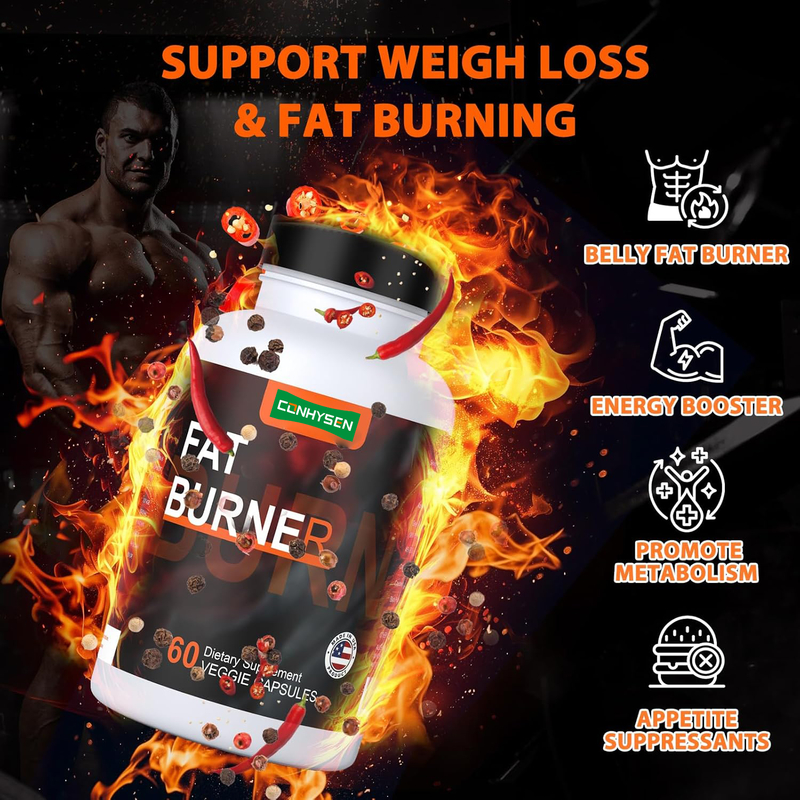 Geavanceerde thermogene vetverbrander met Acetyl-L-carnitine Verhoog het metabolisme Energie Appetite Control Veggie capsules