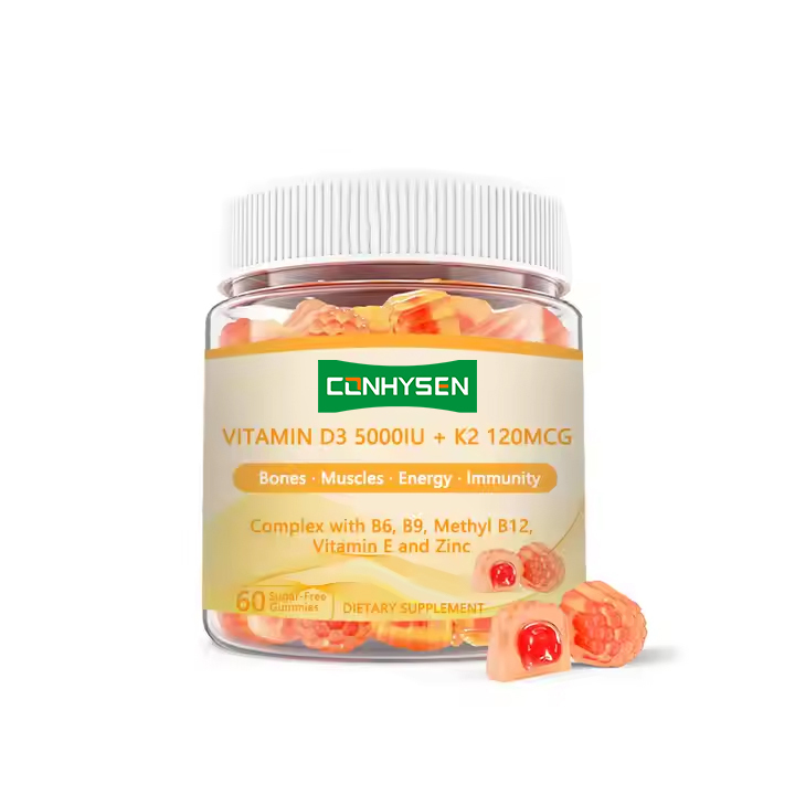 OEM ODM Complexe Vitamine D3+K2 Suikervrije Gummies voor Volwassenen Immuunondersteuning Gummies
