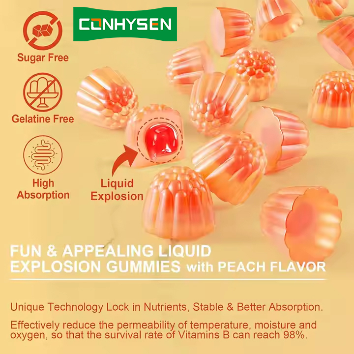 OEM ODM Complexe Vitamine D3+K2 Suikervrije Gummies voor Volwassenen Immuunondersteuning Gummies
