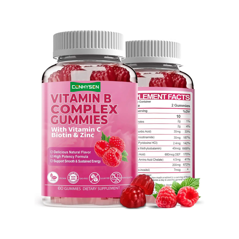 Vitamine B-complex kauwgommetjes met vitamine B6 natuurlijke formule ondersteunen gezond immuunsysteem