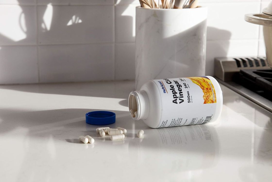 OEM Voedingssupplement Appelciderazijn Capsules 500mg 240 Vegetarische Capsules Natuurlijk Vegetarisch GMP Niet-GMO Glutenvrij