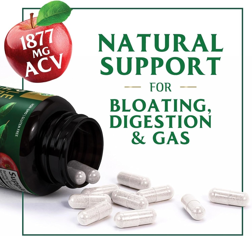 OEM Natuurlijke Ketonen ACV Capsules Gewichtsverlies Biologisch Suikervrij Platte Buik Appelciderazijn Capsules Gewichtsverlies Gummy Snoepjes Voedingsvezels