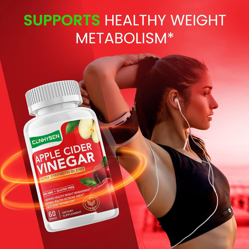 Biochealth OEM Private Label Appelciderazijn Capsules met Moeder Organische ACV Pillen Afslanken Detox Reiniging Supplement