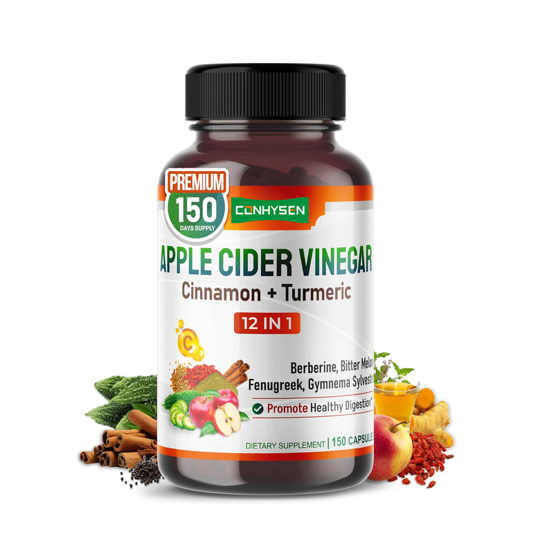 Apple Cider Vinegar capsule formule ondersteunt energie vertering ontgifting en reiniging - ACV