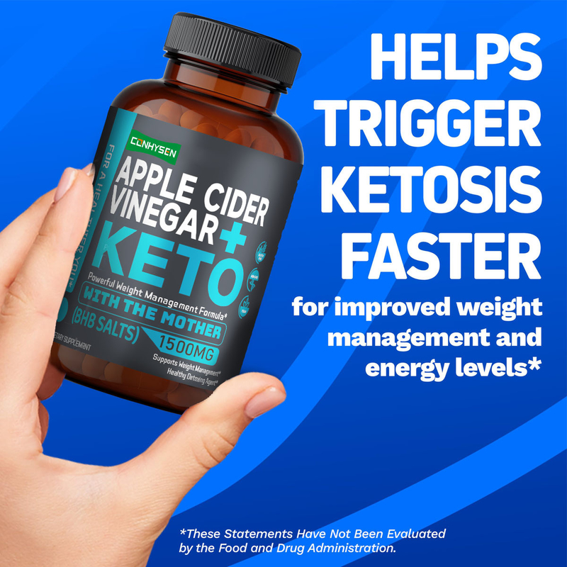 OEM ODM Keto Boost Appelciderazijn BHB Zouten Capsules voor vetverbranding & Ketose Support-Jouw perfecte Keto Companion
