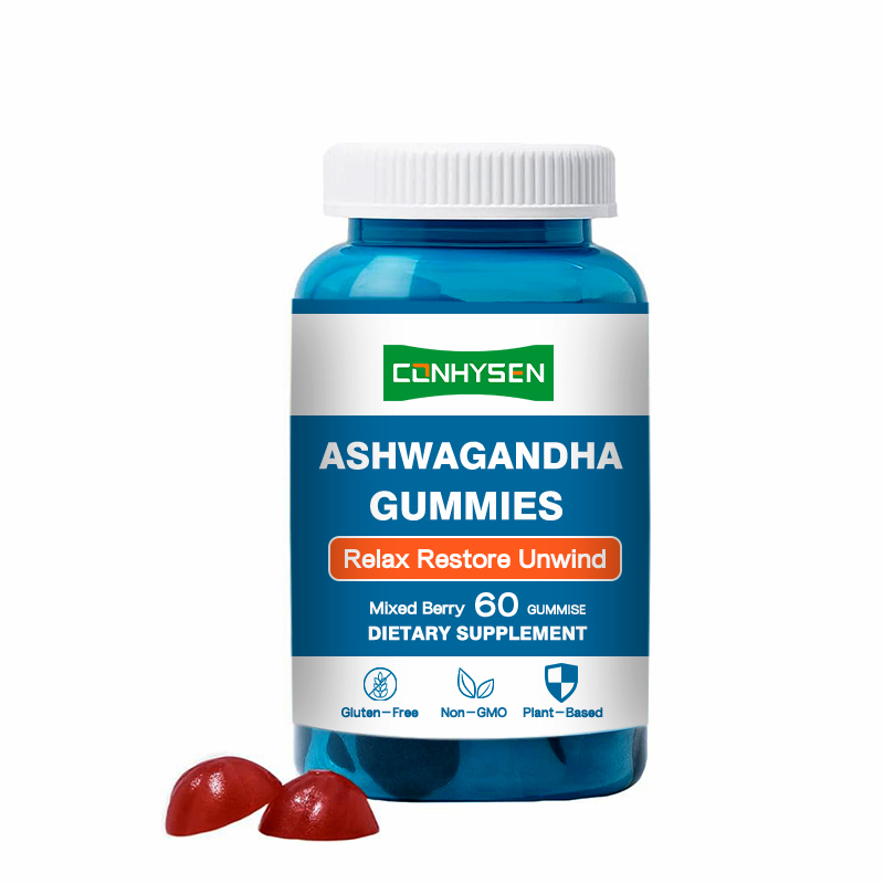 Ashwagandha Gummies met Vitamine D2 voor Immuunondersteuning 18 Maanden Houdbaarheid