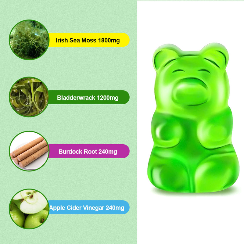 OEM/ODM Custom Biologische zee-moes Gummies Candy Gezonde botten gewrichtsondersteuning