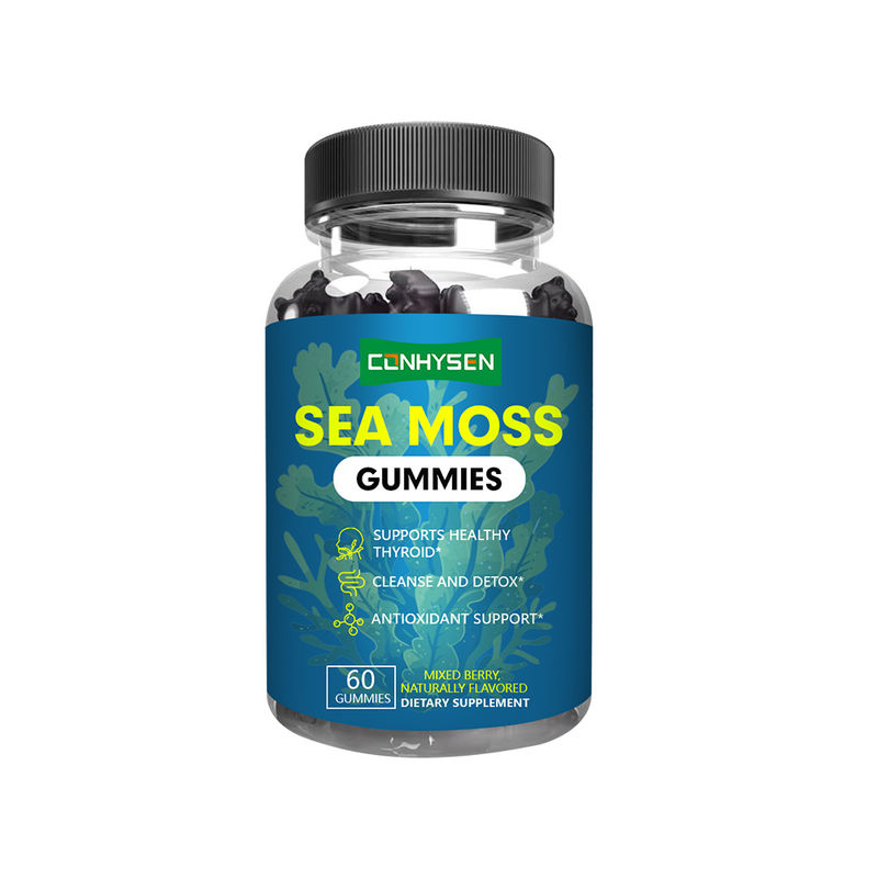 Organische Ierse Zeemos Extract Gummies Fabriekslevering voor Reiniging en Detox