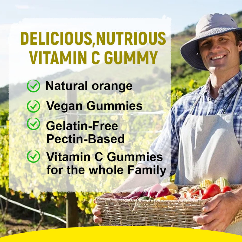 Custom Branded Vitamin C Gummies 60 Gummies for Inflammatory Support Supplier