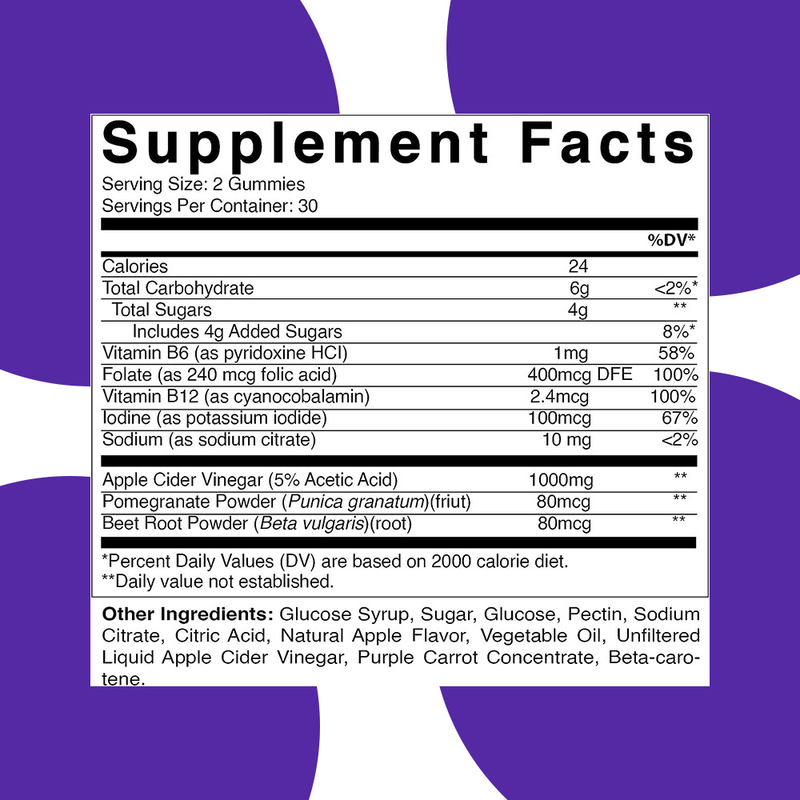Fabriek Appel Smaak Appelciderazijn Gummies Bevorderen Detox Op Maat Gemaakt