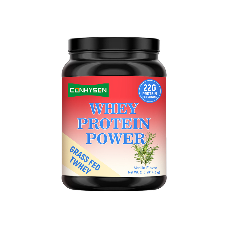 Whey Protein Power Grass Fed Tri Blend Protein Ondersteunt spiergroei Groothandel Custom