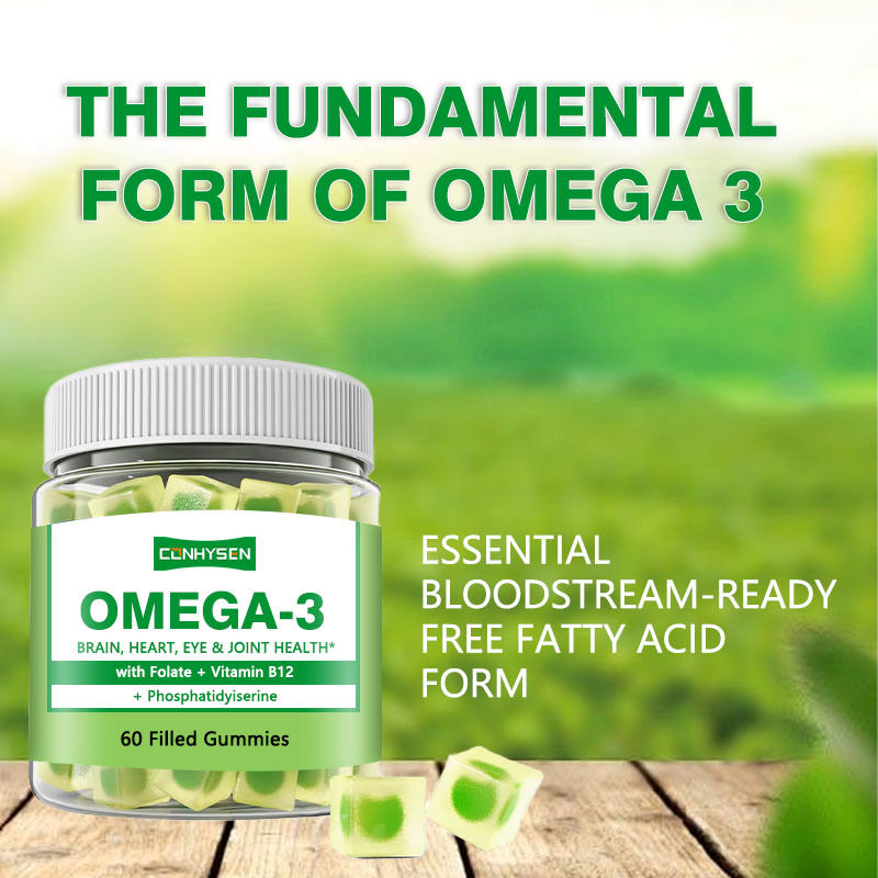 Best Verkopende Omega 3-6-9 Gummies voor Kinderen en Volwassenen Vitaminen Supplement voor Hersenen en Hart DHA Supplementen voor Tieners