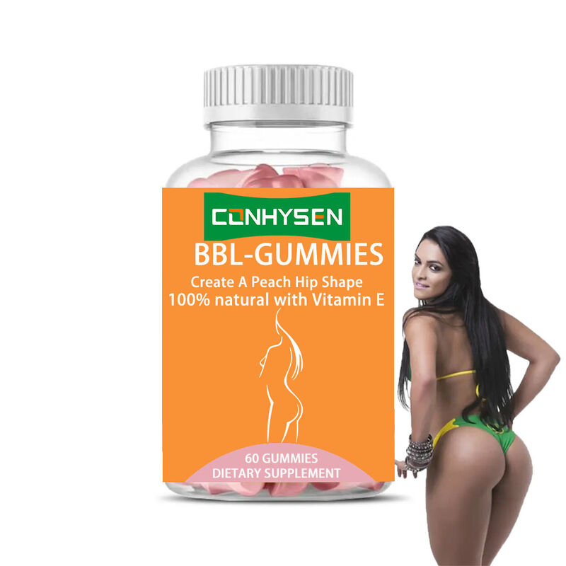 OEM Private Label BBL Gummies Gummy Snoep Billenvergroting Heupversterker voor Volwassenen Niet voor Kinderen of Zwangere Vrouwen