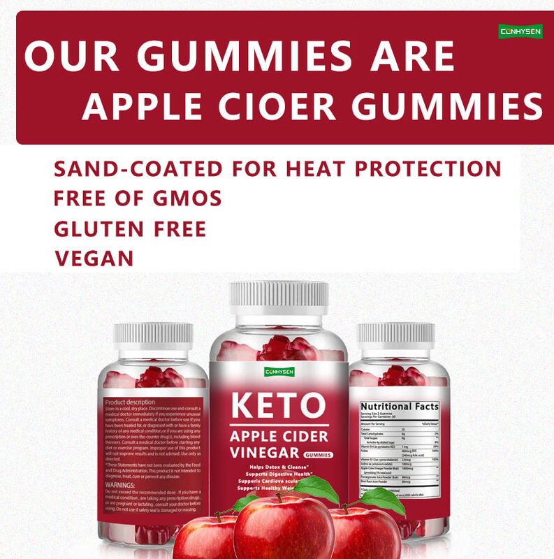 Hot Seller Private Label KETO Gummy Energy Fat Burner Afslankingsmiddel Appel Azijn Keto Gummies KETO Gummies Nul suiker