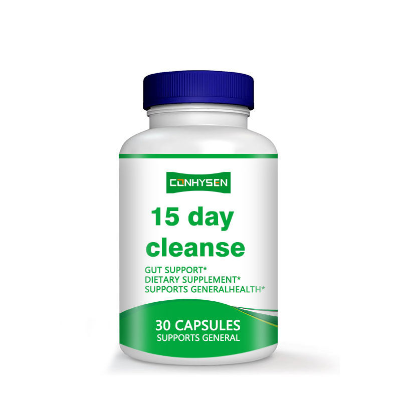 Private Label Gezondheidssupplement 15 Dagen Darmreiniging en Detox Capsules voor Spijsverteringsgezondheid & Darmgezondheid