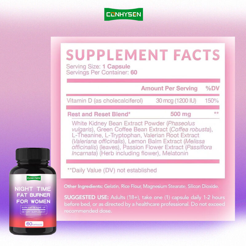 Effectief gewichtsverlies vetverbrandingssupplement Gewichtsverlies capsules Nachttijd vetverbranders voor vrouwen capsules supplement