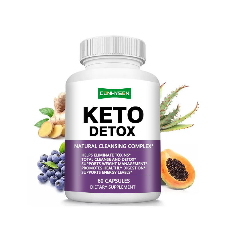 Hot Selling Private Brand Afslankpillen voor Gewichtsverlies Bevordert Gewichtsbeheersing Keto Vezel Detox Capsules