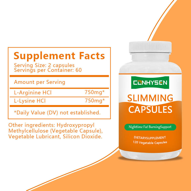 Fabrieksprijs Kruiden Supplementen Afslankcapsules ter Ondersteuning van Energieniveaus met L-Lysine HCL Afslankcapsules